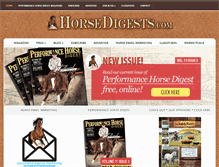 Tablet Screenshot of horsedigests.com