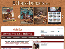 Tablet Screenshot of marketplace.horsedigests.com